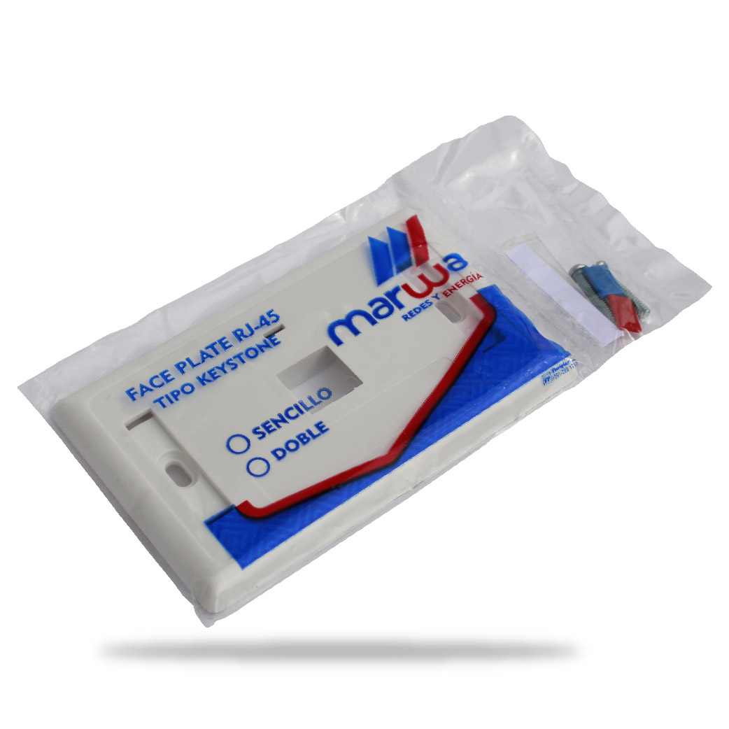 Faceplate de 1 Puerto RJ45 Marwa