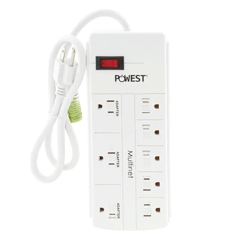 Supresor de Picos Multinet (Multitoma) POWEST de 6 salida